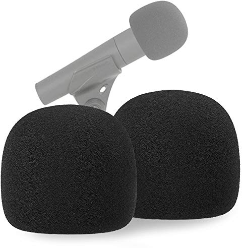 SM57 Pop Filter Foam Cover - Mic Windscreen Wind Cover Customized Compatible with Shure SM-57 Microphone to Blocks Out Plosives by YOUSHARES (2 PCS)
