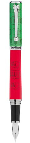 Montegrappa Monopoly Players Collection Füllfederhalter aus Edelstahl und Messing in der Farbe Landlord Federstärke: B, Länge: 14cm, ISMXO5EE