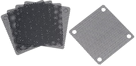uxcell PC-Staubventilator-Bildschirm mit Schrauben für Kühlung, staubdicht, PVC, 50 mm, 5 Stück