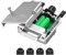 Harissess Lötfreier DB15 Buchse Verbinder,17mm RS232 D-SUB Seriell zu 15pin Port Buchse Breakout Adapter mit Metallgehäuse Lange Bolzen Endrohr
