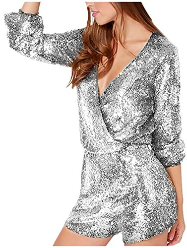 KAMEIMEI Hochzeit Party Pailletten Jumpsuits Shorts Münchner Bierfest Pailletten Glitzer Kurze Overalls Frauen Klebeband Taille Hosen im Stil Hosen aus Pailletten Hosen Damen Kariert