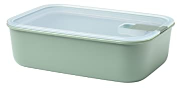 Mepal – Frischhaltedose EasyClip – Schüssel mit Deckel & Klickverschluss – Geeignet für Mikrowelle, Dampfgarer, Kühl- und Gefrierschrank – Luftdicht & auslaufsicher – 1500 ml – Nordic sage