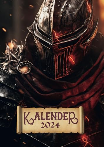 Kalender 2024 im Rollenspiel Design mit Fantasy Ritter | Mit Wochenplaner & Tagesplaner | für Rollenspieler und Mittelalterfans