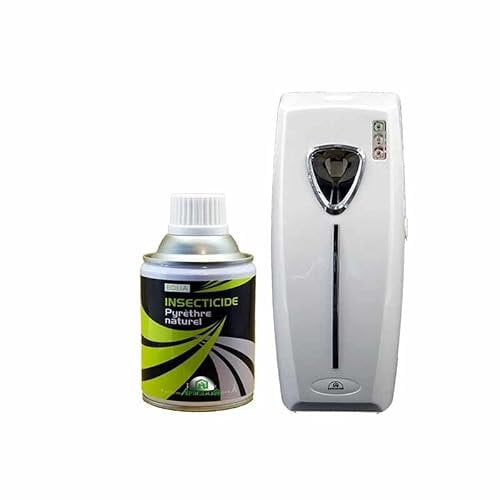 Insecticide Au Pyrèthre Naturel, Aérosols 1x250ml avec Diffuseur, Anti Mouches, Moucherons, Moustiques, Mites, Punaises de Lit