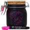 Spardose Selber Beschriften Neon pink Geld Geschenk Idee Schwarz M