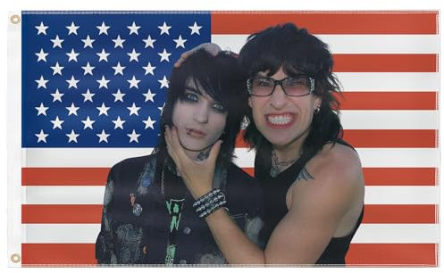 JUXIVIUM Amerikanische Flagge, 90 x 150 cm, mit 2 Messingösen und amerikanischer Flagge, Wandteppich für Schlafzimmer