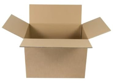 Cajeando - Pack de 5 Cajas de Cartón de Canal Doble 70 x 50 x 50 cm Color Marrón Mudanza y Almacenaje Fabricadas en España
