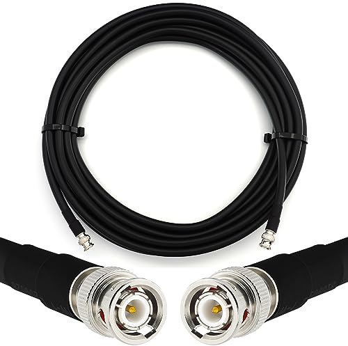 RANGEFUL 35m BNC Stecker auf BNC Stecker Koaxialkabel BNC Male RG213 Verlängerung 50 Ohm — für HAM CB Radio Antenne SWR-Messgerät Amateur Kurzwellen HF