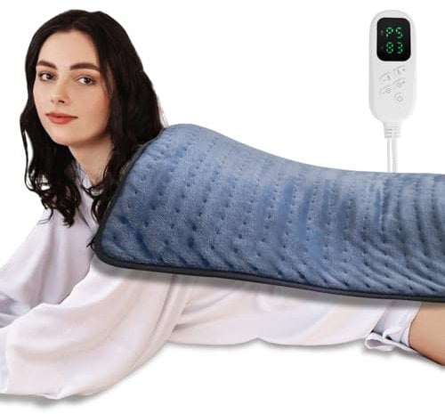 Kdti Heat Pad, 32*16 Electric Heating Pad for Back Shoulder Neck, Fast Heating Technology, 6 Heat Level and 4 Timer Setting, Auto Shut Off, Ultra Soft Machine Washable (Upgraded 32 x16)