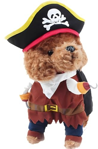 DELIFUR Pet Dog Costume Pirates of The Caribbean Style Cat Costumes(L)