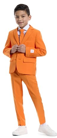 OppoSuits Jungen Men Suit Business Anzug Hosen Set, Black Knight, 12 EU