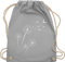 Turnbeutel Rucksack - Sprüche Statement - Pusteblume Löwenzahn - Unisize - Hellgrau - beutel mama mit aufschrift vögel stoffbeutel sportbeutel aus stoff bedruckt statements blume beuteltasche