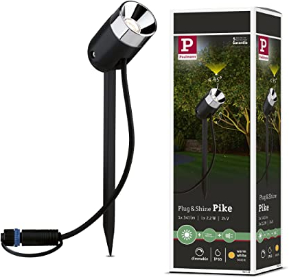Paulmann 942.41 Plug & Shine Erdspieß Pike IP65 3000K 3,5W 24V Anthrazit