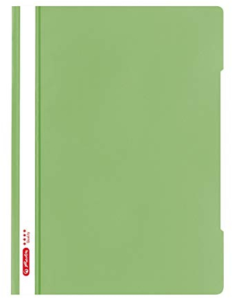 Herlitz Schnellhefter quality A4, Kunststoff, hellgrün, 10 Stück