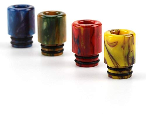 510 Punta de Goteo Larga/Corta de Resina epoxi para 510 Atomizador Elektronik Sigara RDA RTA Color Aleatorio 13mm Diámetro Color Aleatorio Sin Tabaco ni nicotina (Color : 3pcs Long Drip Tip)