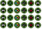 Gaming Gamer Style Edible Cupcake Icing, Wafer or Wafer Card 24 x 1.5 inch Toppers (Wafer)