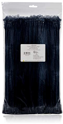 Maxxima 12 Inch Nylon Cable Tie Multipurpose Zip Ties (500 Pack)