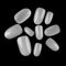 Sethexy Court ovale Faux ongles 500 pièces 10 tailles Couverture complète Acrylique Conseils pour les ongles Pour Nail Art Conception(Naturel)