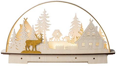 Saico LB1903 Lichterbogen, Holz, farbig, groß