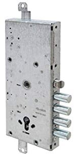 MYEVO Cisa serratura motorizzata a chiusura automatica per porte blindate (solo serratura sono esclusi gli accessori) (3 catenacci interasse 38 mm | mod. E6516-38)