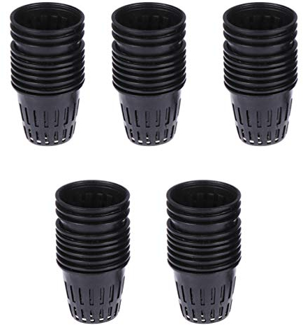 Cabilock 50 pezzi Net Pot idroponico vaso in rete per piante coltivate, cactus, piante grasse, vaso in plastica, per semi, erbe aromatiche, verdure