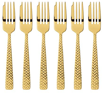 SAMBONET - Confezione Regalo 6 Forchette Dolce Cortina Pvd Gold