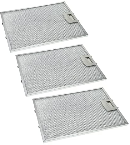 vhbw 3x Filter Metallfettfilter Dauerfilter kompatibel mit Neff D8622N0/01, D8662N0/01, D8662N0/02, D8662N0GB/01 Dunstabzugshaube, Metall