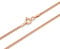 Panzerkette 925 Sterling Silber rose vergoldet 1,7mm breit Länge wählbar 40 45 50 55 60 cm Silberkette Halskette Damen rosé (50)