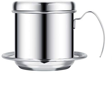 Vietnamesischer Kaffeefilter, Edelstahltasse Vietnamesischer Kaffee Tropffilter Maker vietnamesischer Kaffeefilter, Wiederverwendbarer Infuser Home,Kaffee Geschenk Geschenk für Kaffeeliebhaber