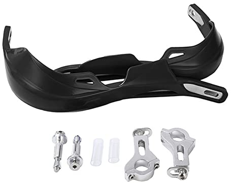 1 Paar Motocross Handprotektoren,MoreChioce Universal Motorrad Handschützer Lenker Handprotektoren Griffschutz Schild Windschutz Schild für 22MM 28MM Lenker,Schwarz