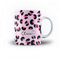 iCaseDesigner Personalised Animal Print Mug with Name and Heart. 11oz Ceramic Mug. 10. Pink Leopard