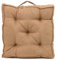 Gözze - Boxkissen mit Tragegriff, Sitzkissen, Gesteppt, Darco, 40 x 40 x 7 cm - Caramel