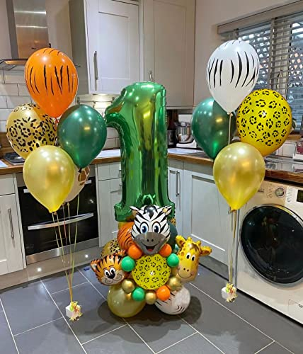 Jwssor Dschungel 1. Geburtstag, Wild One Geburtstag, Dschungel-Luftballons 1. Geburtstag, ein Luftballons, Giraffenballons