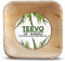 Teevo Palm Leaf Bowls x 25, Disposable Bowls for Parties, Strong 5 Square Party Bowls, Outdoor Tableware for Garden, BBQ, Camping, Picnic, Natural & Sustainable, Reusable, Eco Friendly, Compostable