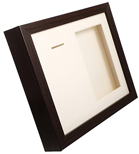 INOOMP Box Medaillen-Ausstellungsrahmen Schreibtisch-Staffelei Tischaufsatz-Vitrine Multifunktionale Aufbewahrungsbox Medaillen-Fotorahmen Urkunden- Und Medaillenrahmen