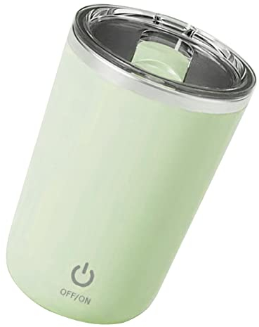 Kaffeetasse mit Rührfunktion, Automatisch Selbstrührende Kaffeetasse, Automatisch Rührende Kaffeetasse, Magnetisch Rührender Kaffeebecher, 350 Ml, für den Einsatz zu Hause, Im (Grün)