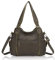 Angel Barcelo Roomy Fashion Hobo Damen Handtaschen Damen Geldbörse Umhängetasche Schultertasche Tote Gewaschene Ledertasche, Grün 3