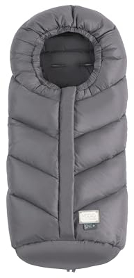 Nuvita 9920 Ovetto One+ | Sacco universale per passeggini e seggiolini auto | Protezione da 0 a 6 mesi (80cm)| Protezione fino a -18°C e Impermeabilità anti vento | Grigio