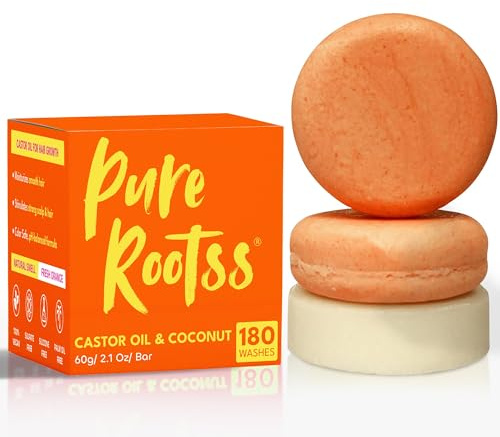 PureRootss Castor oil Shampoo and Conditioner Bars For Thickening Hair