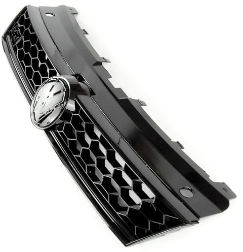 Underground Parts Kühlergrill für VW Polo 6R 6R 2014, glänzend, Schwarz, Wabenmuster