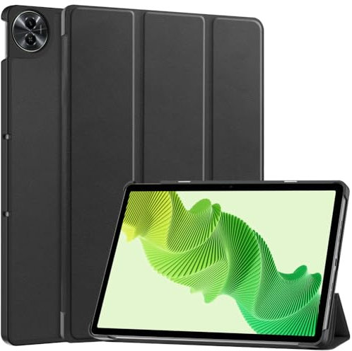 Kepuch Custer Funda para Realme Pad 2 11.5,Slim Smart Cover Fundas Carcasa Case Protectora de PU-Cuero - Negro