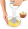 KJCQGQTZ Schiacciapatate Elettrico 3 in 1 Frullatore a Immersione, Multi Utensile Cucina Frusta Miscelatore Immersione con Manico Antiscivolo - Frullare, Schiacciare Passare Patate Verdure,Bianca