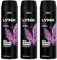Lynx XL Body Spray 48-Hours High Definition Men's Fragrance Protect from Sweat and Odour with the Unique Scent Masculine Deodorant Spray for Men, 200ml (Excite, Buy 3)