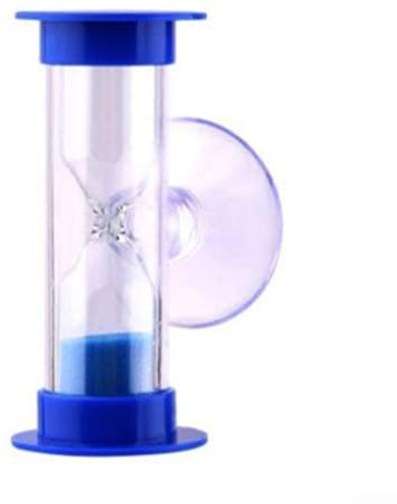 Hasaller Sanduhr für die Dusche, 2 Minuten, Saugnapf, Badezimmer, Countdown, Sanduhr, keine Batterien erforderlich, lustiges Badzubehör (blau), 1227829625