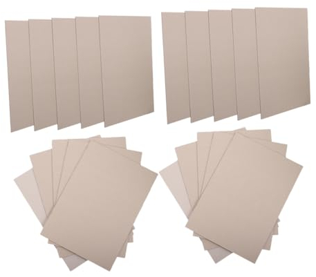 SEWOART 20 Blätter Malkarton Hochleistungsspanplatten Buchkarton aus Kraftpapier Buchtafel weißer Karton Werkzeug Malmaterial Druckpapier doppelseitig Hülse malen Modell Kind Kartenvorrat