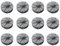 RUIITEN 12 Stück 05307-20 Ersatz-Trimmerspulen für Gardena Rasentrimmer Unkrautfresser 9805, 9806, 9807, 9808, 9809, 9827, 8846, 8847, 8848, 9870, 9872, 9874 (6,1m x 1,65mm)
