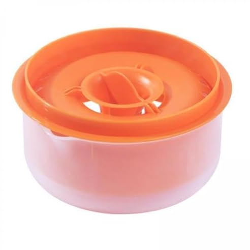 perfk 2X Egg Separator Egg Extractor Can Handle 5 Eggs Filtering Bowl Baking Tools Egg White Yolk Divider