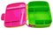Jayruit Lunchbox, tragbare Kunststoff-Lunchbox, mikrowellen- und spülmaschinenfest, für Schule, Arbeit, Picknicks und Reisen (rot)