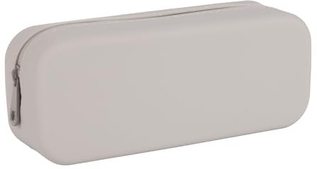 APLI 19783 - Estuche Multiusos de Silicona UpNorth Collection - Gris - Estuche Escolar de 185 x 75 x 55 mm