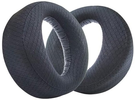 Replacement Ear Pads for Sony Playstation 5 PS5 Pulse 3D Wireless Headset,Breathable Mesh Fabric Headphones Ear Cushions Covers Headset Accessories Ear Cups Repair Part-black